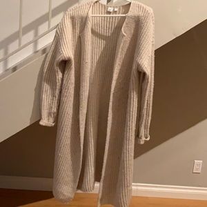 Long knit sweater